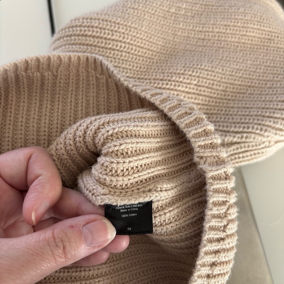 JENNI KAYNE Cotton Fisherman Crewneck Sweater Womens Size 1X Minimalist - Picture 4 of 10